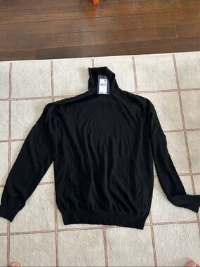 Mango Men's Black Turtleneck Sweater